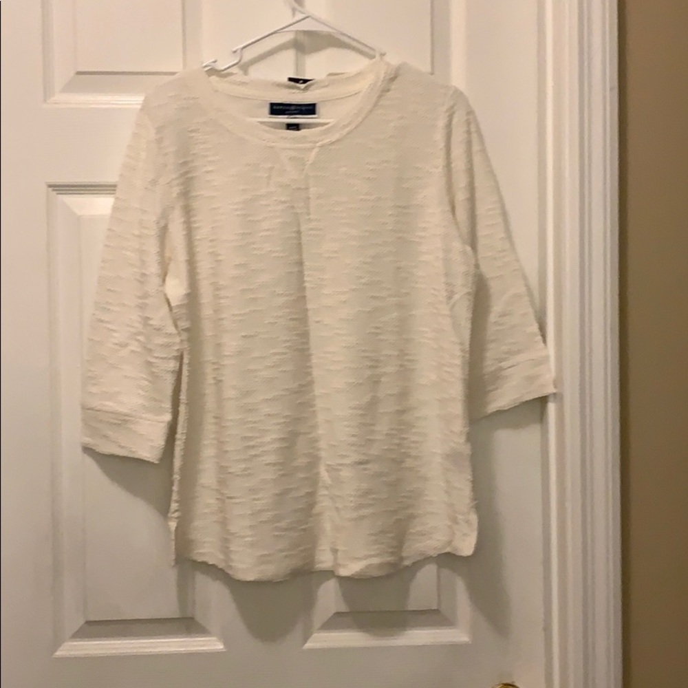 Petite Textured Crew NWT